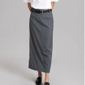The Frankie Shop Eli Pencil Skirt - Charcoal